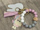 Dental Keychain, Teeth Keychain, Dental Hygienist Keychain, Tooth Keychain, Modern Wrist Keychain, Dental Gift, Dental Assistant