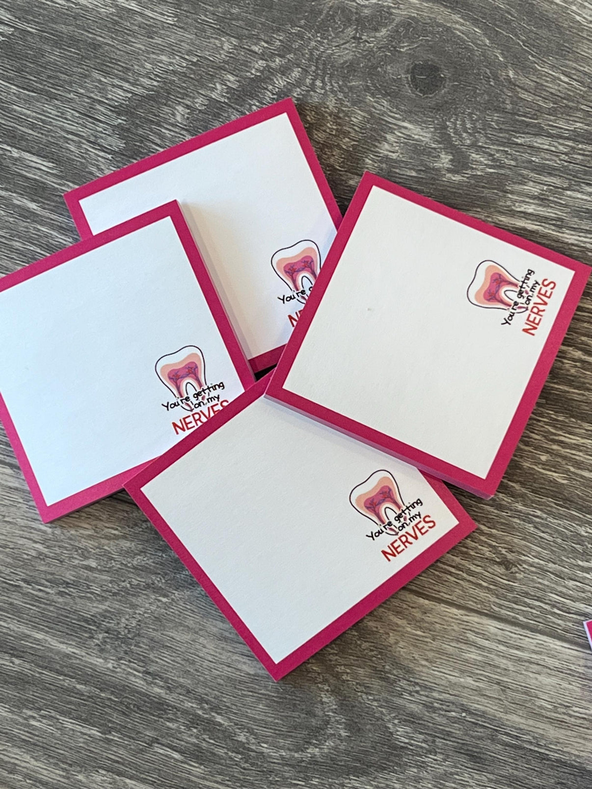 Getting On My Nerves Dental Notepad | Funny Sticky Notes for Dental Assistants