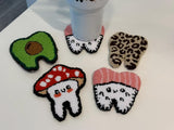 Tooth Coaster, Dental Car Coaster, Teeth Car Coaster, Dental Car Gift, Dental Gift, Dental Hygienist, Dental Assistant