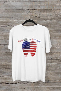 4Th Of July Dental Hygienist Patriotic Shirt, 4th of July Tooth Shirt, Funny Cute Patriotic American Flag Dentist Dental Hygienist Shirt