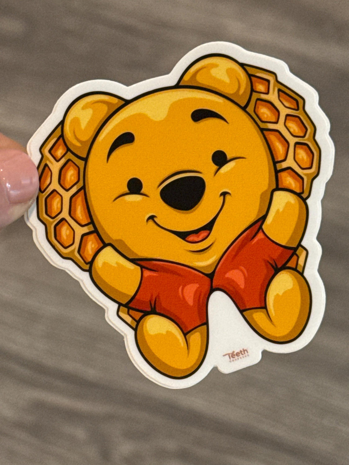 Cartoon character dental stickers from Teeth Obsessed featuring colorful, playful designs for kids' oral health fun.