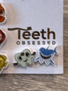 Fish Tooth Earrings, Turtle Teeth Earrings, Tooth Fish Earrings, Shark Teeth Jewelry, Dental Gift
