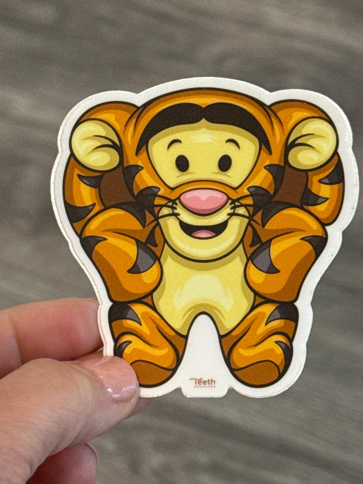 Dental stickers featuring cartoon character designs from Teeth Obsessed, colorful and fun for dental decor or giveaways.