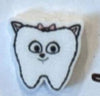 Pet Tooth Earrings, Dog Tooth Earrings, Cat Tooth Earrings, Dental Earrings, Dental Assistant Earrings, Dental Hygienist Earrings