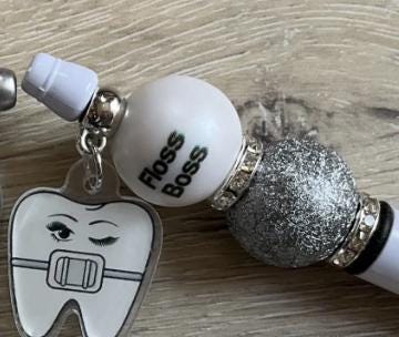 Ortho Braces Tooth Bubble Pen: Fun Dental Office Decor