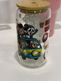 All My Villian Halloween Dental Glass