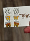 Mummy Tooth, Halloween Earrings, Candy Corn Tooth, Ghost Teeth, Pumpkin Dental, Skull, Spider & Tooth Polymer Clay Studs, Cute Spooky