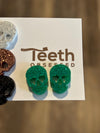 Halloween Earrings, Glow in the Dark, Ghost, Bat, Pumpkin, Skull, Spider & Tooth Polymer Clay Studs, Cute Spooky Jewelry, Handmade Gift