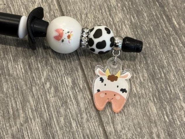 Cow and Giraffe Tooth Bubble Pen