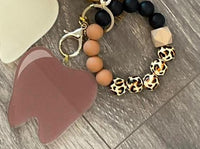 Dental Keychain, Mrs Flossy Keychain, Dental Hygienist Keychain, Handmade Aesthetic Keychain, Modern Wrist Keychain, Dental Gift