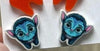 Swimming Tooth Earring and Sticker Combo