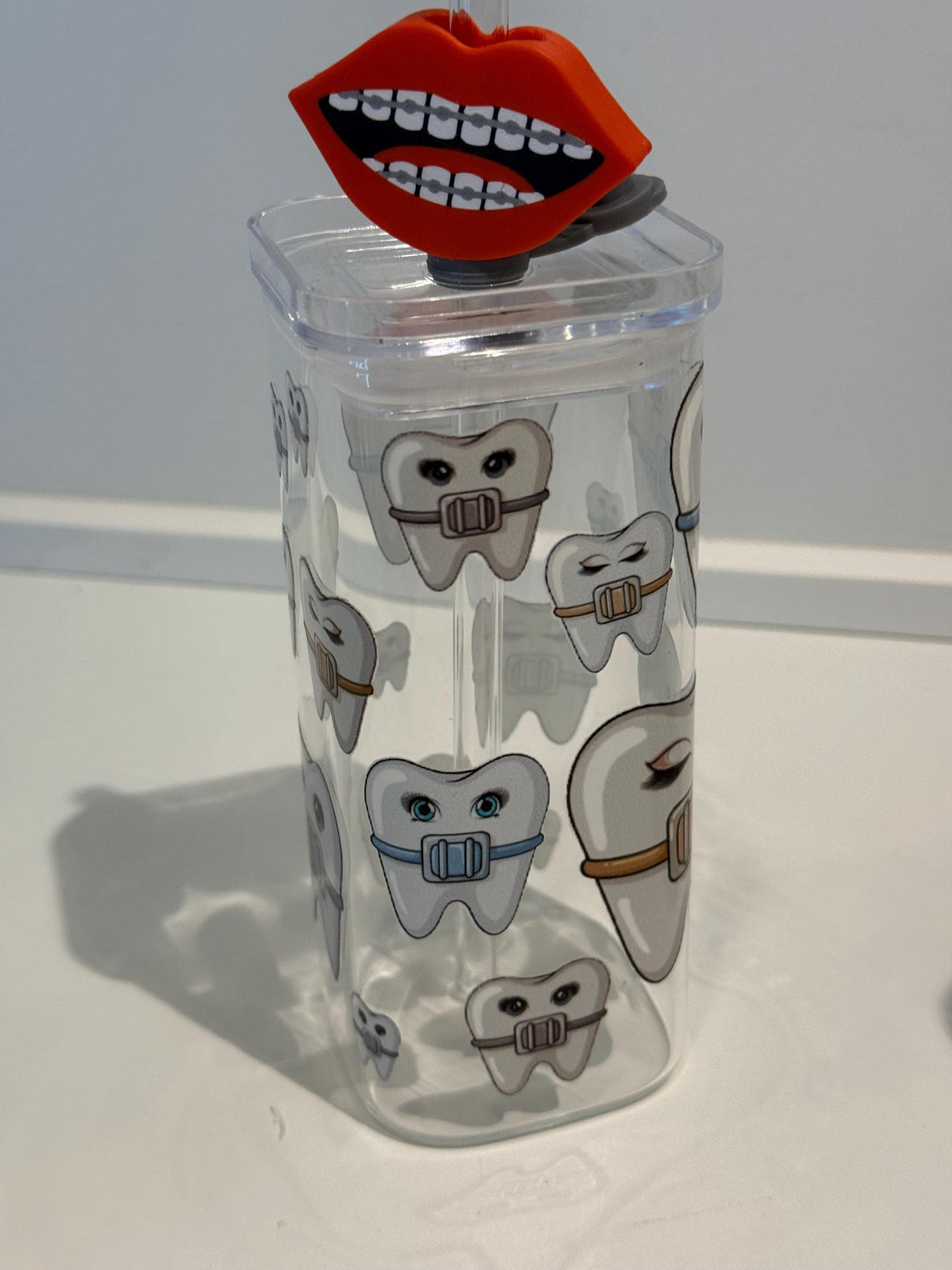 Ortho Tooth Glass | Orthodontic Tooth Drinkware | Fun Dental Gift for Assistants
