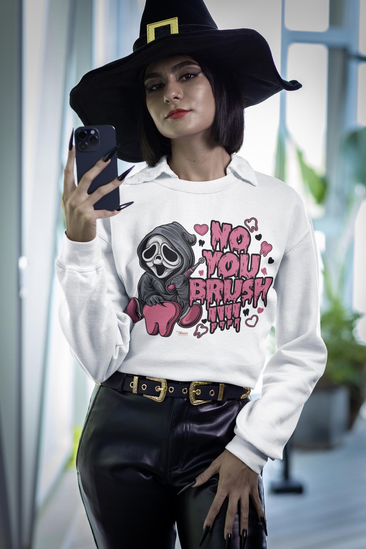 Dental Halloween T-Shirt | Funny Dentist Shirt | Dental Assistant Spooky Tee | Tooth Ghost Costume Shirt | Dental Team Halloween Apparel