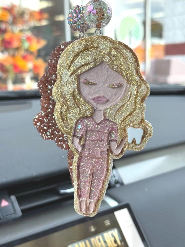 Dental Car Freshie: Tooth-Shaped Air Freshener