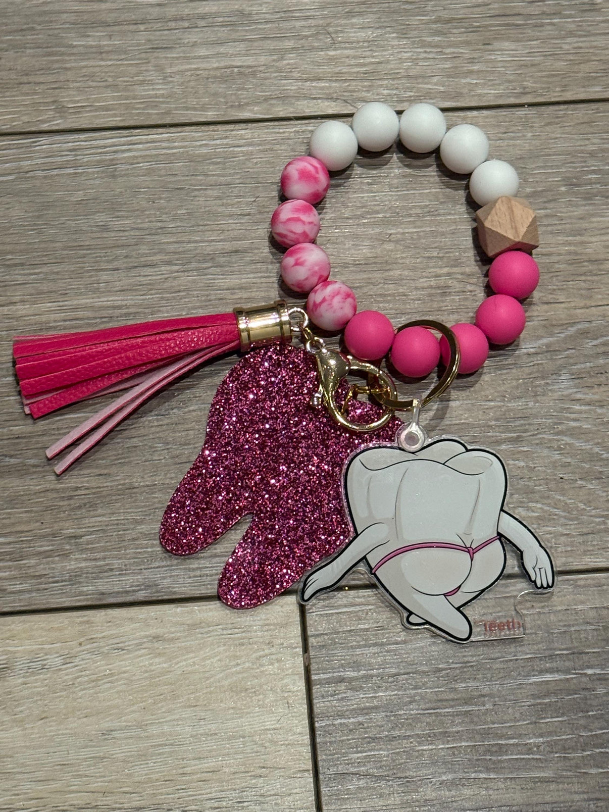 Mrs. Flossy Keychain: Dental Hygiene Gift