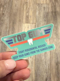 Top Gum Dental Sticker