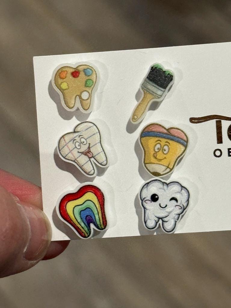 Kawaii Dental Earrings