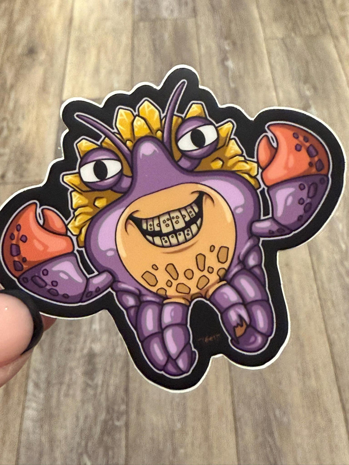 Crab Dental Stickers | Crab Tooth | Dental Assistant Gift | Hygienist Sticker | Tooth Stickers | Dental Team Swag
