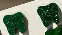 Green Dental Earrings