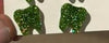 Lime Green Dental Earrings