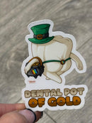 Mrs Flossy St Patrick's Day Tooth Sticker | Pattys Day Tooth Sticker | Cute Dental Sticker | Dental Assistant Gift | Teeth Obsessed