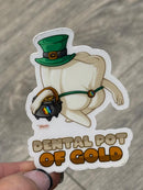 Mrs Flossy St Patrick's Day Tooth Sticker | Pattys Day Tooth Sticker | Cute Dental Sticker | Dental Assistant Gift | Teeth Obsessed