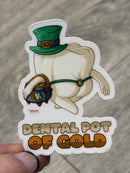 Mrs Flossy St Patrick's Day Tooth Sticker | Pattys Day Tooth Sticker | Cute Dental Sticker | Dental Assistant Gift | Teeth Obsessed