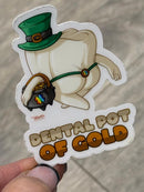 Mrs Flossy St Patrick's Day Tooth Sticker | Pattys Day Tooth Sticker | Cute Dental Sticker | Dental Assistant Gift | Teeth Obsessed