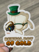 Mrs Flossy St Patrick's Day Tooth Sticker | Pattys Day Tooth Sticker | Cute Dental Sticker | Dental Assistant Gift | Teeth Obsessed