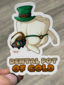 Mrs Flossy St Patrick's Day Tooth Sticker | Pattys Day Tooth Sticker | Cute Dental Sticker | Dental Assistant Gift | Teeth Obsessed