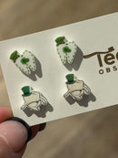 St Patricks Day Dental Earrings, Teeth Earrings, Tooth Earrings, Glitter Tooth Earrings, Dental Hygiene Gift Dental Assistant