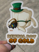 Mrs Flossy St Patrick's Day Tooth Sticker | Pattys Day Tooth Sticker | Cute Dental Sticker | Dental Assistant Gift | Teeth Obsessed