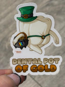 Mrs Flossy St Patrick's Day Tooth Sticker | Pattys Day Tooth Sticker | Cute Dental Sticker | Dental Assistant Gift | Teeth Obsessed