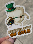 Mrs Flossy St Patrick's Day Tooth Sticker | Pattys Day Tooth Sticker | Cute Dental Sticker | Dental Assistant Gift | Teeth Obsessed