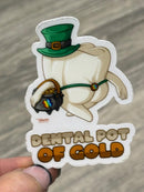 Mrs Flossy St Patrick's Day Tooth Sticker | Pattys Day Tooth Sticker | Cute Dental Sticker | Dental Assistant Gift | Teeth Obsessed