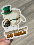 Mrs Flossy St Patrick's Day Tooth Sticker | Pattys Day Tooth Sticker | Cute Dental Sticker | Dental Assistant Gift | Teeth Obsessed