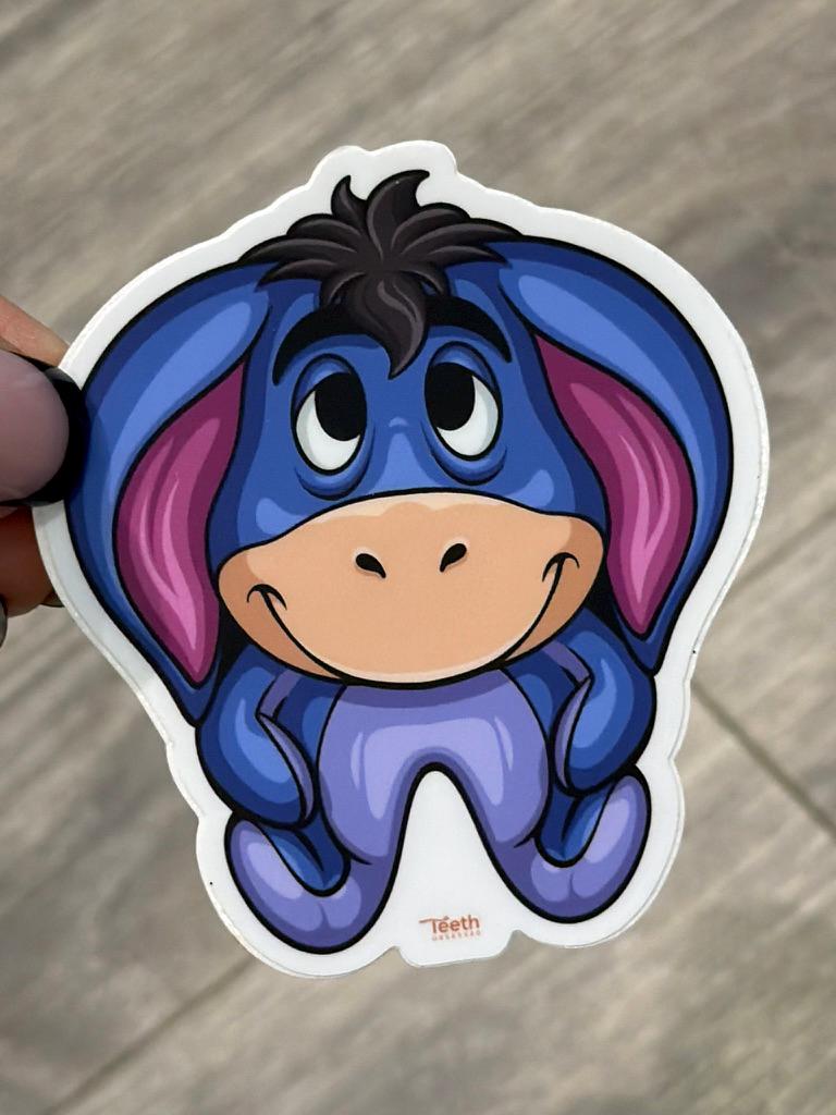Donkey Dental Stickers | Dentist Office Decor | Dental Assistant Gift | Hygienist Sticker | Tooth Stickers | Dental Team Swag