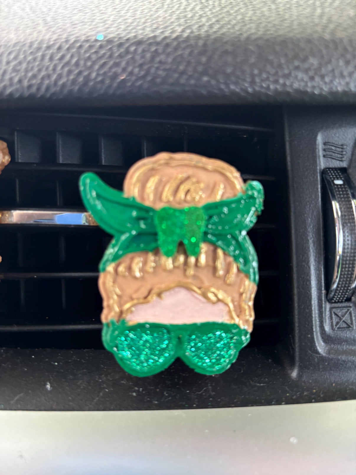 Messy Bun Tooth Car Freshener | Dental Assistant Vent Clip Accessory