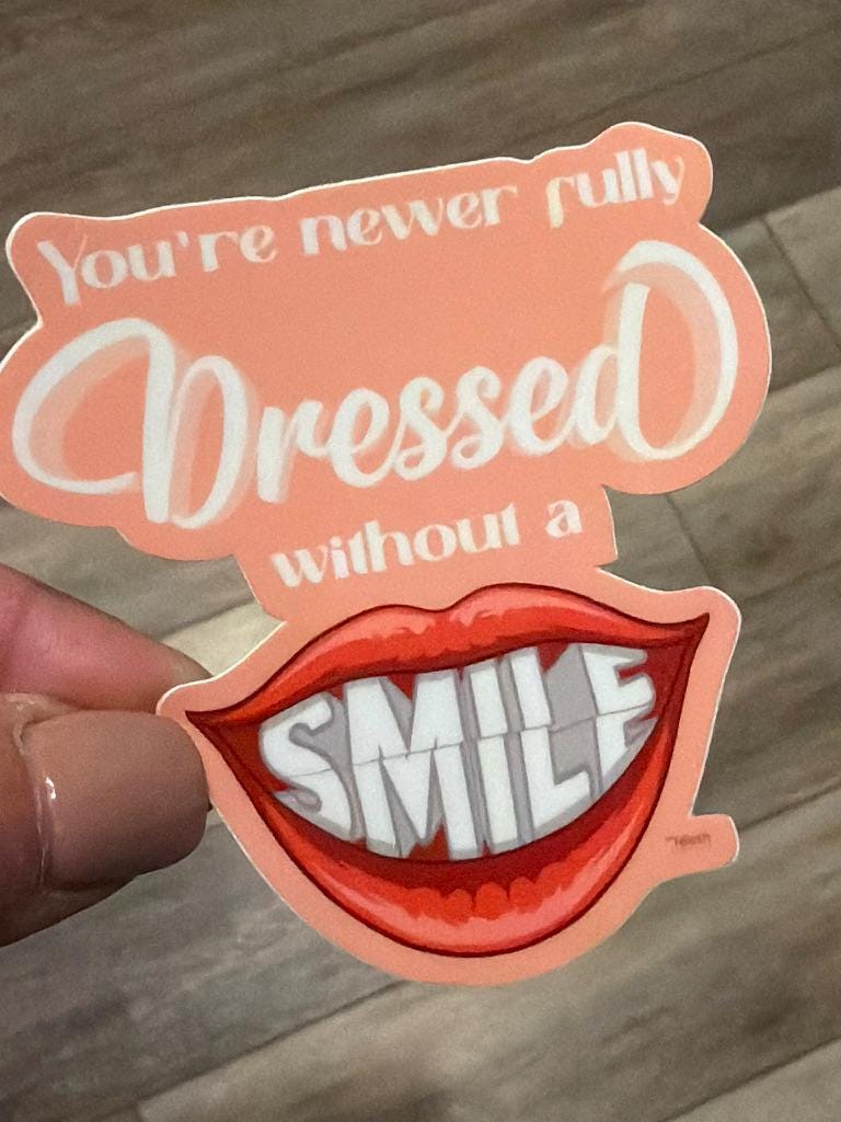 Teeth Obsessed dental stickers featuring fun tooth designs, perfect for decorating or personalizing dental-themed items.