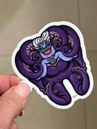 Ursula Tooth Sticker | Dental Assistant, Hygienist Vinyl Decal