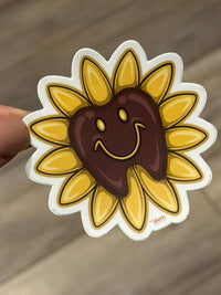 Sunflower Dental Stickers | Teeth Stickers, Dental Sticker, Hygienist Gift, Dental Assistant, Flower Tooth Sticker