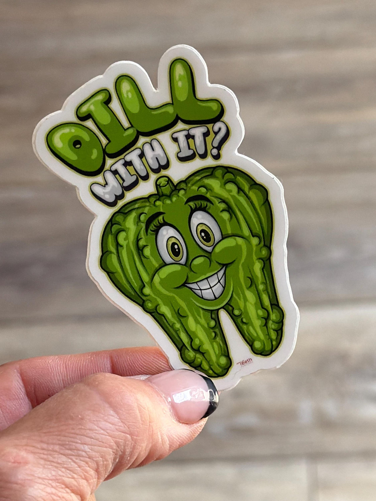 Dill With It Dental Stickers | Dentist Office Decor | Dental Assistant Gift | Hygienist Sticker | Tooth Stickers | Dental Team