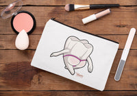 Mrs Flossy Canvas Makeup Bag | Cosmetic Pouch | Dental Hygienist Gift | Travel Toiletry Bag | Cute Dental Accessory