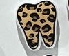 Leopard Dental Earrings, Cheetah Teeth Earrings, Tooth Earrings, Glitter Tooth Earrings, Dental Hygiene Gift Dental Assistant