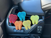 Sparkly Tooth Car Freshener | Glitter Dental Vent Clip Air Freshener