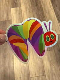 Very Hungry Caterpillar Sticker, Waterproof Vinyl Decal, Kids Toy Art