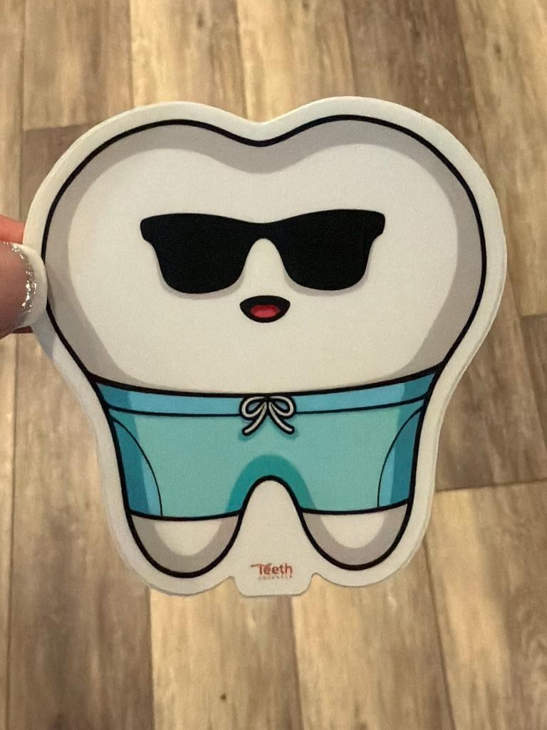Tooth Sticker, Dental Assistant, Hygienist Vinyl Decal
