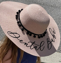 Dental Babe Sun Hat | Tooth Fairy Beach Hat | Whitening Specialist Summer Hat | Dental Assistant Gift | Dentist Gift | Dental Beach Hat