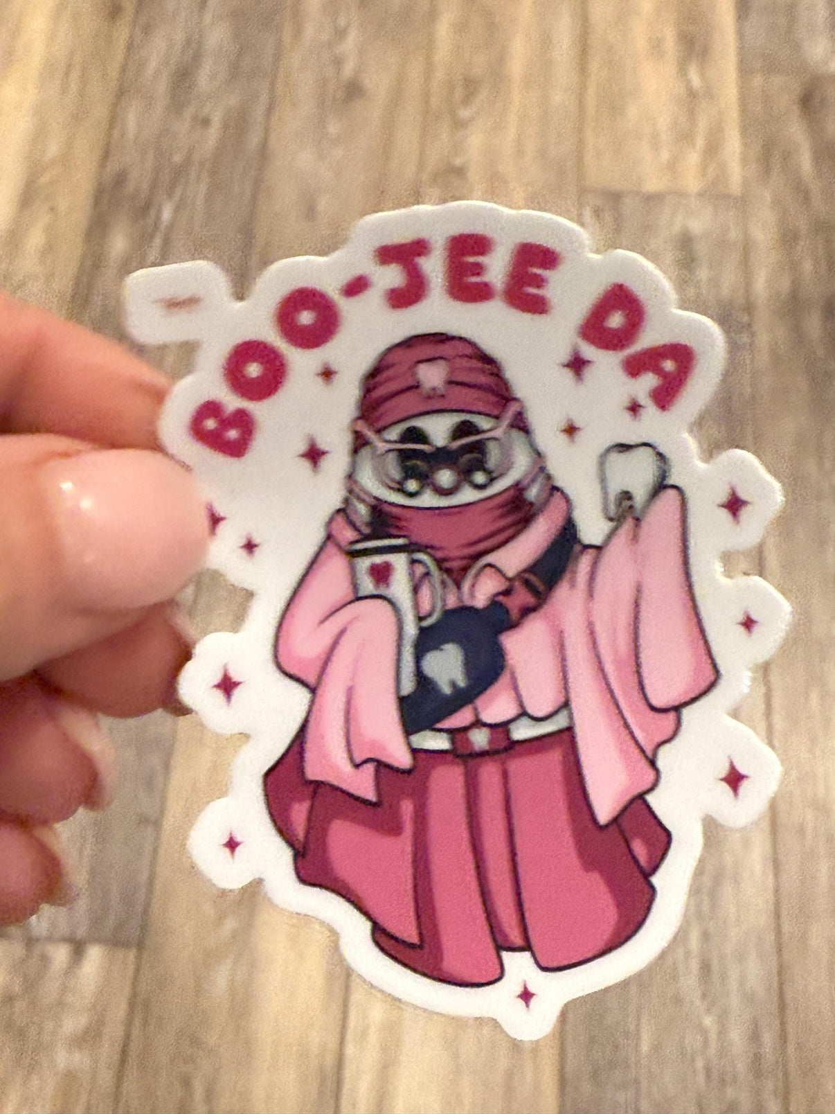 BooJee Dental Assistant Sticker | Dental Assistant Sticker, Dental sticker, halloween dental sticker, Cute Halloween dentistry sticker