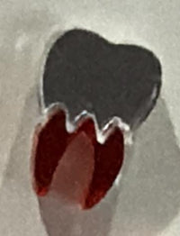 Halloween Bloody Teeth, Mirror Earrings | Dental Halloween Earrings | Spooky Tooth Earrings | Dentist Hygienist Dental Assistant Gift